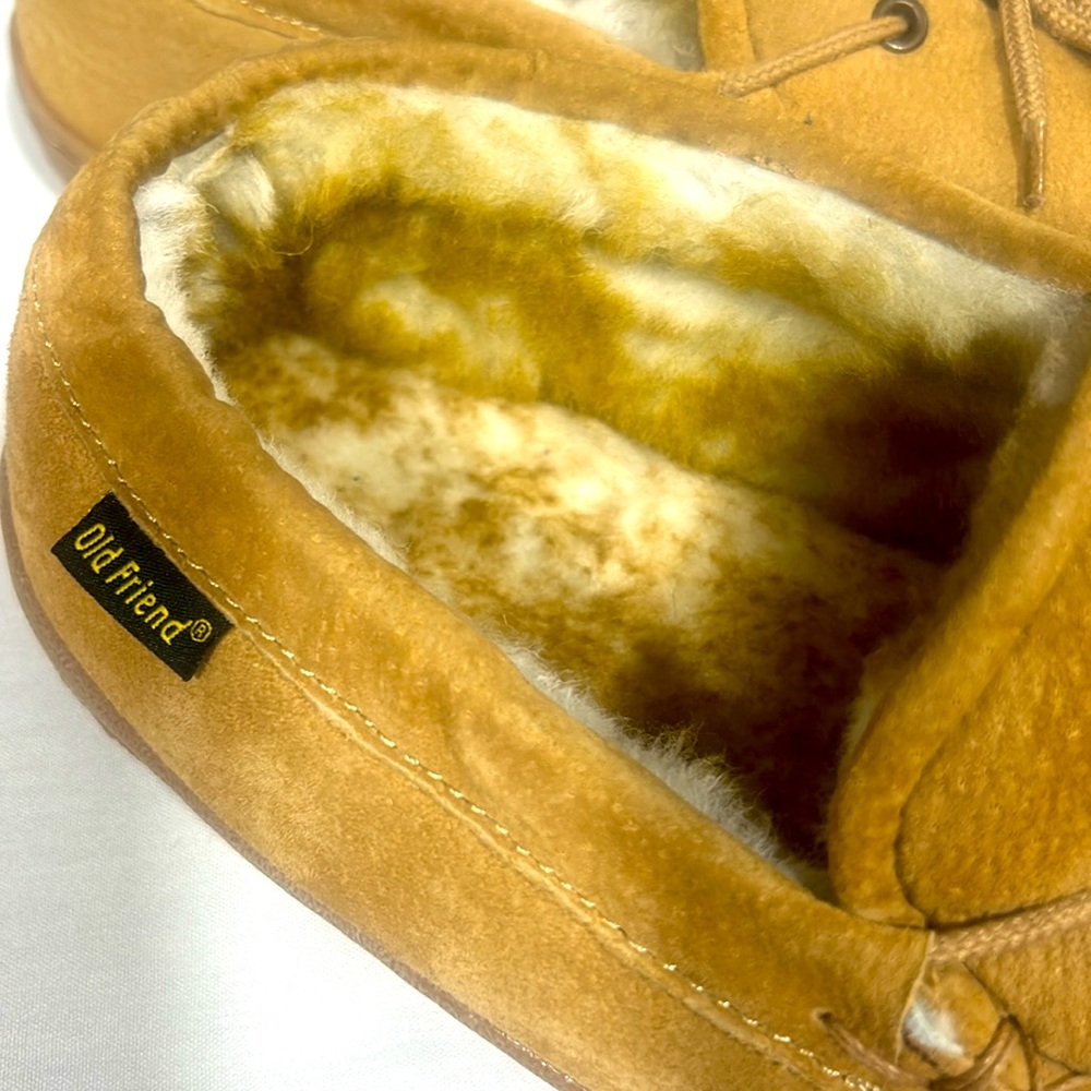 New Old Friends Slippers - Removable Sheepskin, rubber outer sole- leather upper - Picture 2 of 12